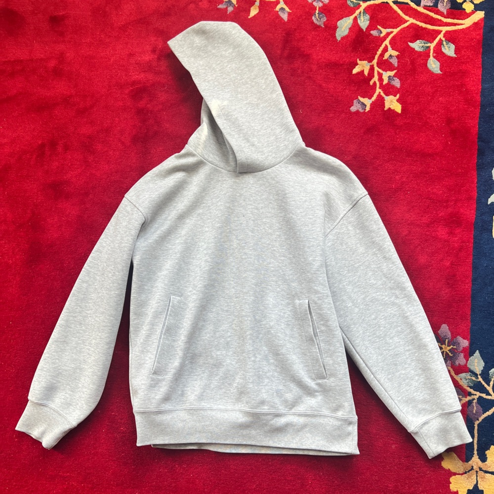Uniqlo Light Gray Hoodie M Unisex